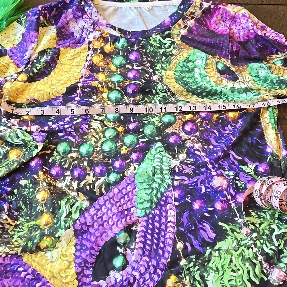 Mardigras Party Tops, Beads, Headband